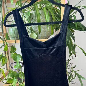 Black Velour / Velvet F21 Mini Dress